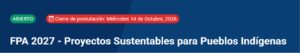 Invitación a FPA2027 para Pueblos Indígenas